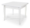 Design - Gewolbte Kommode mit 3 Schubladen aus Pappelholz, wei glanzend, Mobel Arte Povera Made in Italy - Ma e 100 x 42 x 85 cm