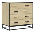 Schubladenschrank Sonoma-Eiche 70x41x70 cm Metall Kommode