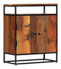 Reclaimed Wood Sideboard with Steel Frame & 2 Doors