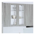 Hangeschrank Graues Sonoma Holzwerkstoff 80 x 31 x 100 cm mit 2 Turen, Stauraum Kuchenmobel, moderner Kuchenschrank fur Aufbewahrung und Organisation