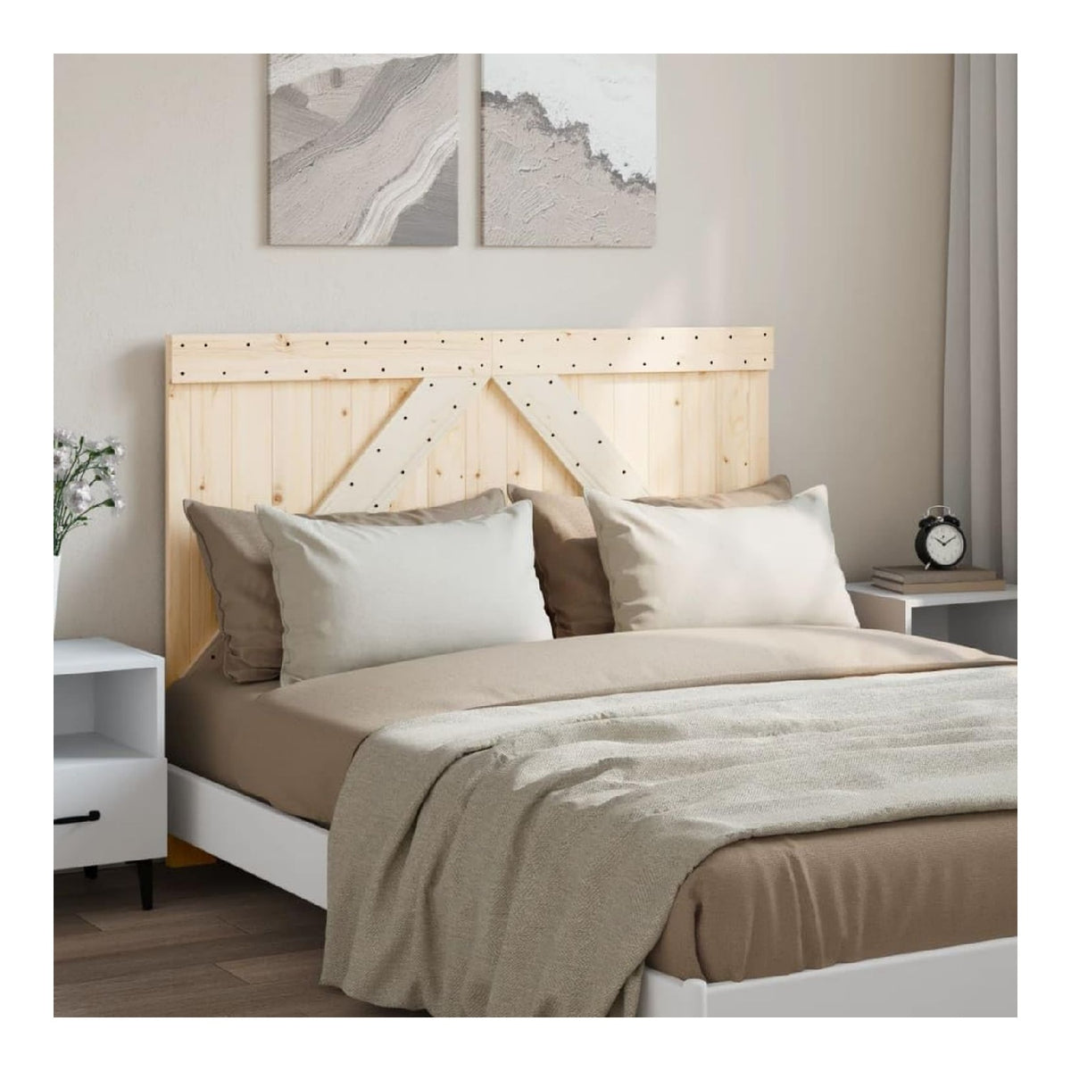 Bett Kopfteil 140 cm Bettruckwande Kopfenden Bed Headboard Schlafzimmermobel 140x3,5x104 cm