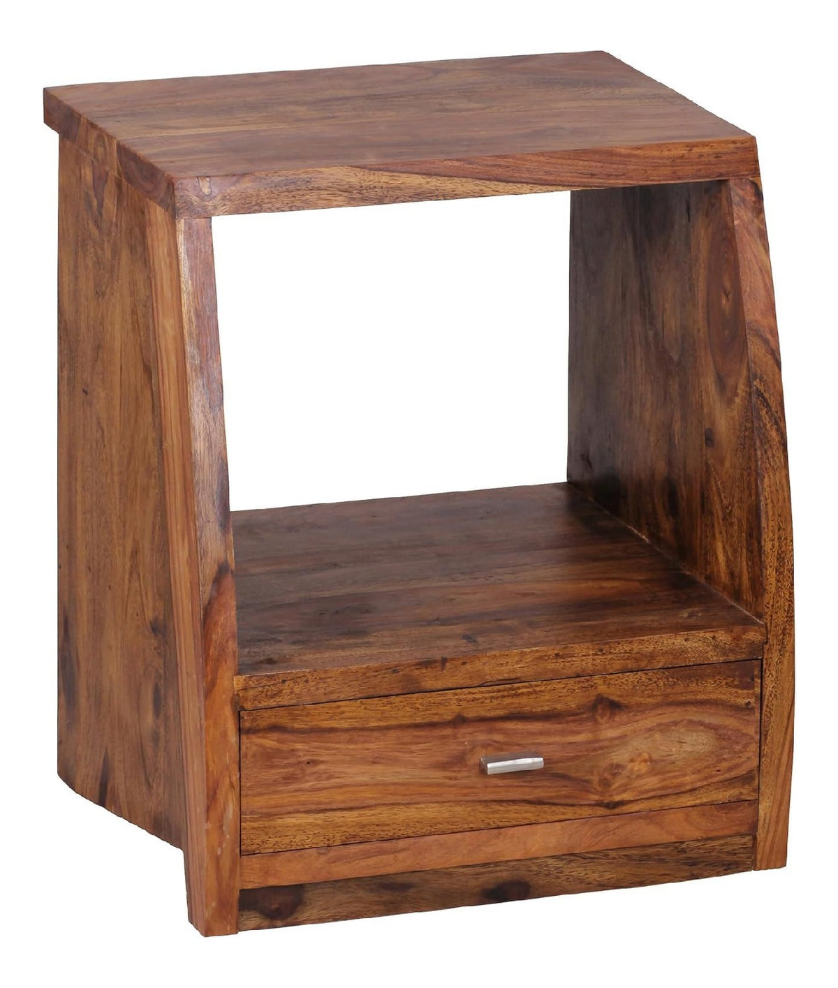 Nachttisch 45x40x53 cm Sheesham Massivholz mit Schublade