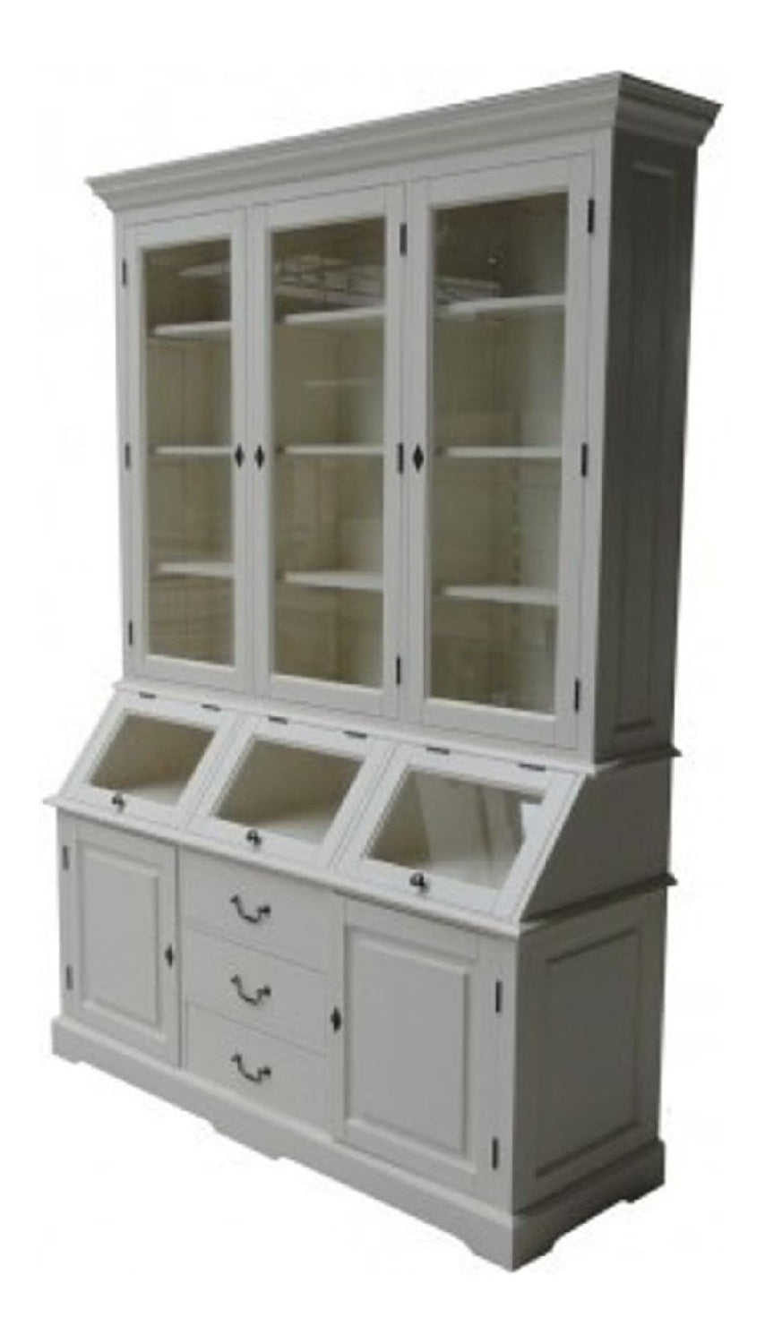 Shabby Chic Landhaus Stil Schrank Buffetschrank 160cm ModF5 - Schrank Esszimmer