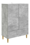Sideboard Betongrau 66x34,5x95 cm Kommode Holzwerkstoff Buffet