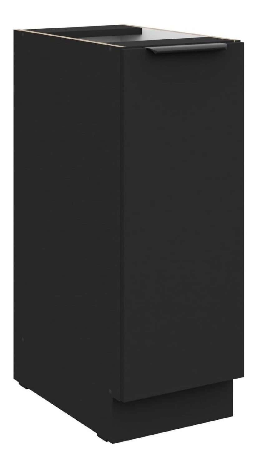 Kuchen Unterschrank Schrankauszug 30 cm SIENA Schwarz Kuche Kuchenzeile