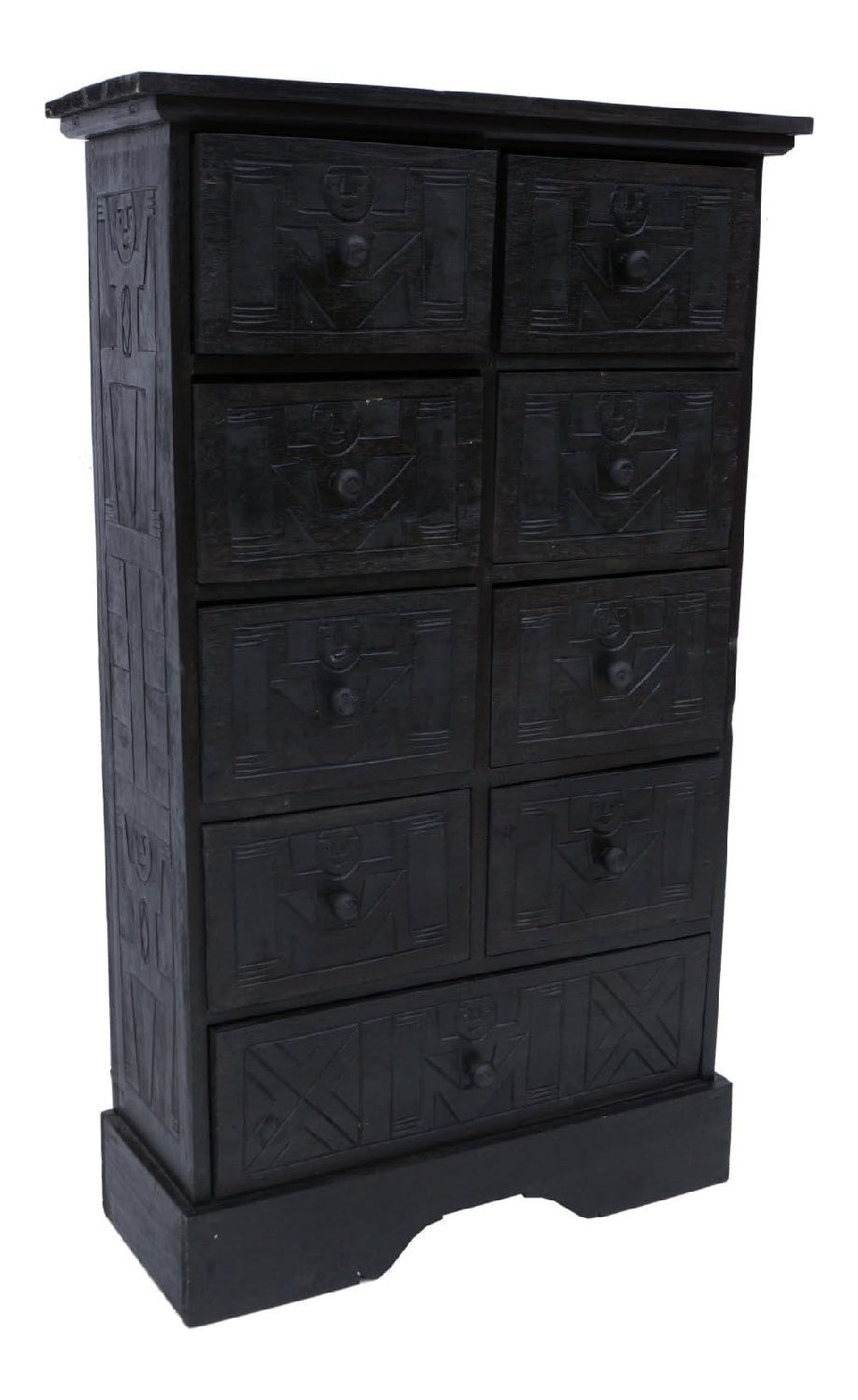 Schubfachschrank Ethno aus Balsaholz, 9 praktische Schubladen, Modell 14