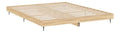 Bettgestell Bett Holzbett Futonbett Bettgestell Paletten-Bettrahmen Schlafzimmerbett Ehebett Schlafzimmermobel Jugendbett Gastebett 140 x 200 cm (B x L) Holzwerkstoff, Metall Sonoma-Eiche