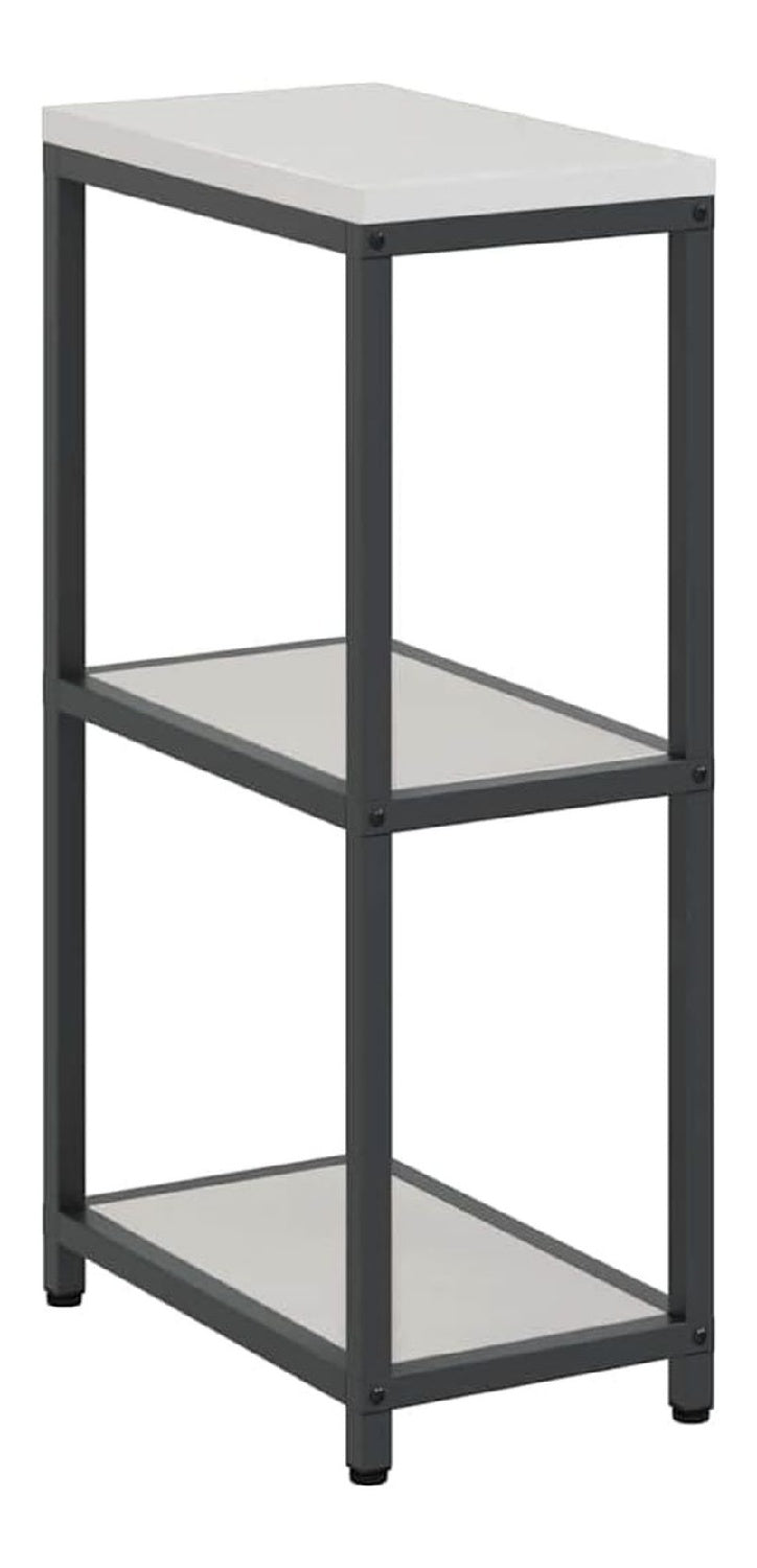 Kuchenregal Silber 30x50x92 cm aus Stahl Modernes Design und Stauraum fur Singlekuche kleine Kuche Minikuche Kuchenzeile Kuchenmobel mit Regalboden fur Wohnkuche Arbeitsinsel