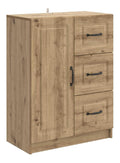 Sideboard Artisan-Eiche 66 x 34,5 x 87 cm Holzwerkstoff Sideboard Kommode mit Tur und Regalen Modernes fur Wohnzimmer,Schlafzimmer,Flur,Kuchen