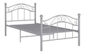 Bettgestell, Metallic, Grau, 90 x 200 cm