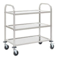 Servierwagen Edelstahl 3-stufig 96,5x55cm