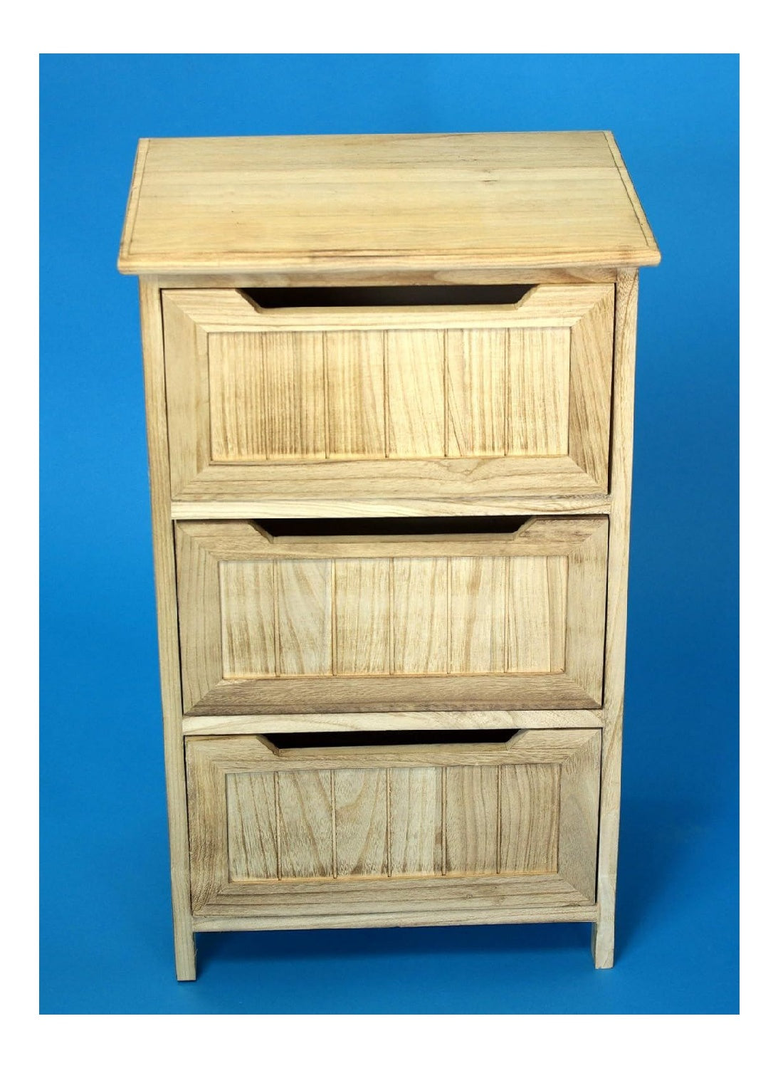 GeKi Trend Badkommode Holz Schrank 3 Schubladen Landhaus Vintage Mobel Badezimmer 41 cm B x 68 cm gro