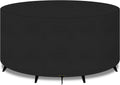 Hochwertige grosser runder Gartentisch Moebel Abdeckung 420D Rundschreiben geeignet f¨¹r Set Wasserdicht Heavy Duty Abdeckungen 250x90cm schwarz Variante 501