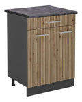 Kuchenunterschrank R-Line, Artisan-Eiche, 60 cm