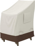 Hochwertige Amazon Basics Abdeckung geeignet f¨¹r aufeinandergestapelte Gartenstuehle Beige Hellbraun 1er Pack Variante 673