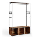 Kleiderschrank Fyrk, Eiche rustikal, 119.5 x 189 cm