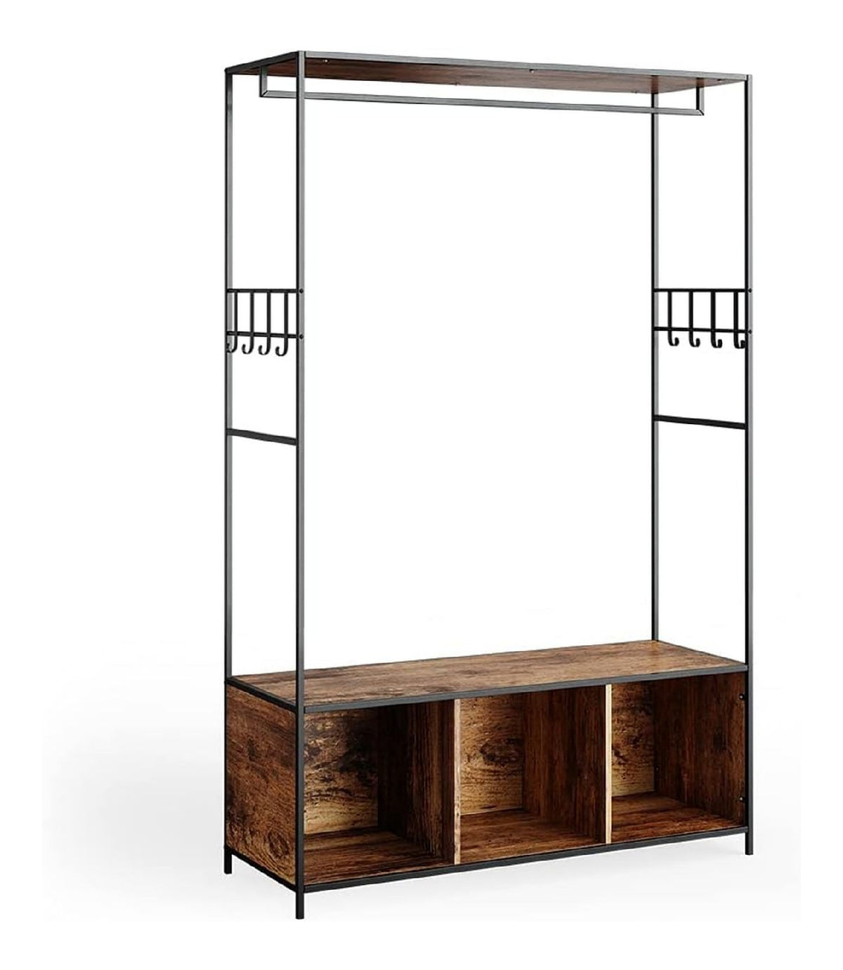Kleiderschrank Fyrk, Eiche rustikal, 119.5 x 189 cm